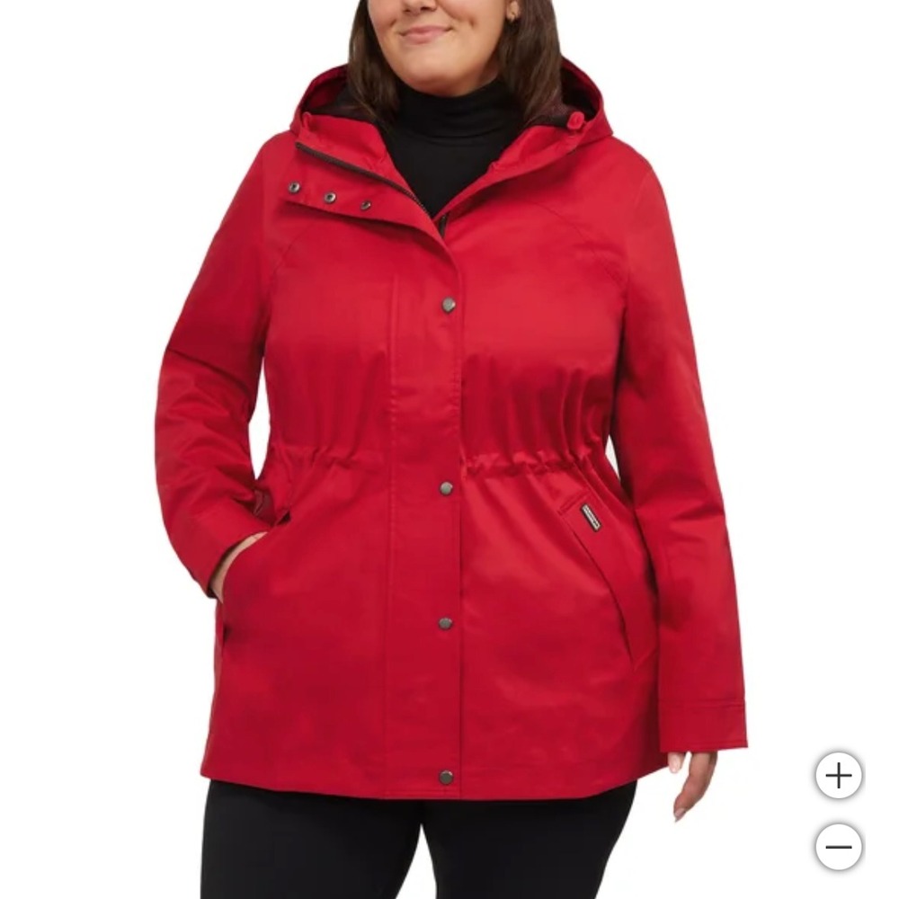 *SEALED* Hunter Ladies Water Resistant Cotton‎ Smock Jacket XLARGE Red Commuting